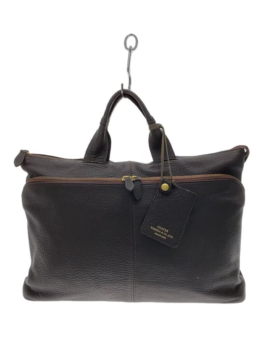 PORTER Briefcase Leather BRW Solid 016 01067