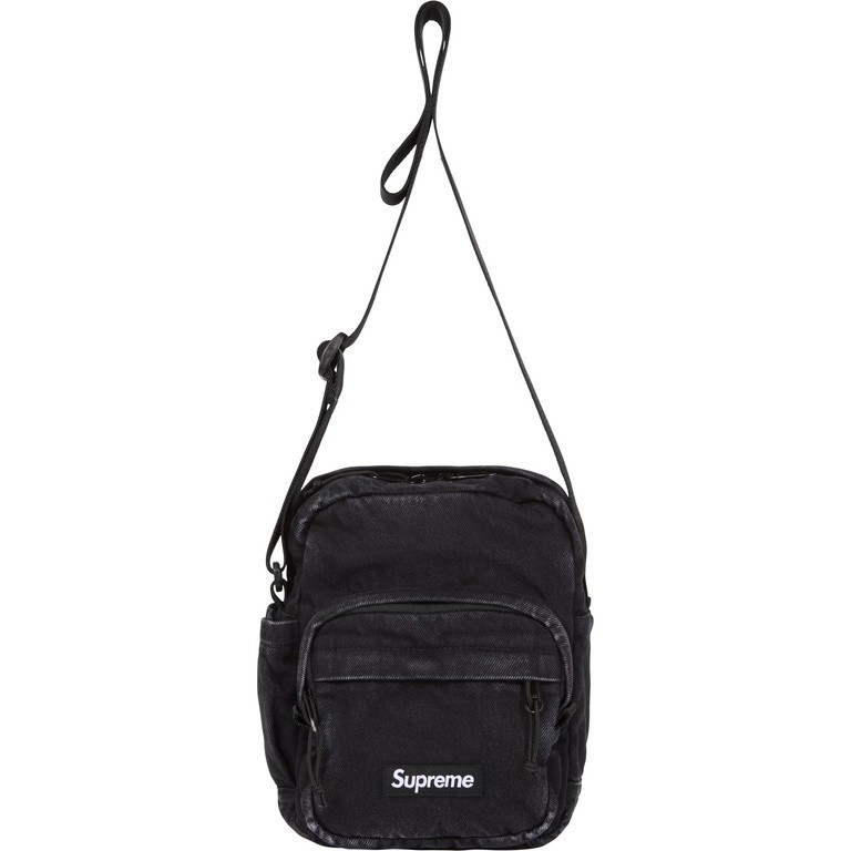 Supreme Denim Shoulder Bag FW25 Black – Brand New
