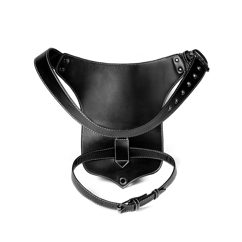 New PU Leather Gothic Steampunk Rock Punk Shoulder Crossbody Leg Waist Bags