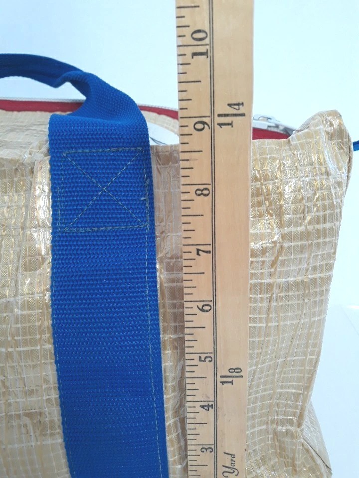 Melges Sailcloth Duffle Bag Side Pocket Vtg Car Racing Stickers Large 20x11x9”
