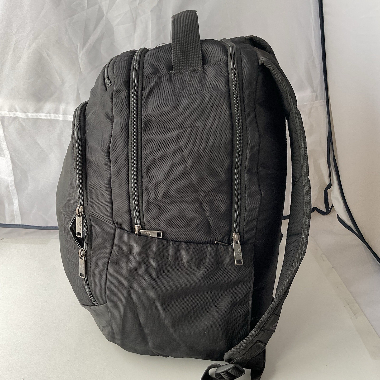Adidas Triple Black Defender Team Unisex 20″ Backpack With Vented Shoe Pocket