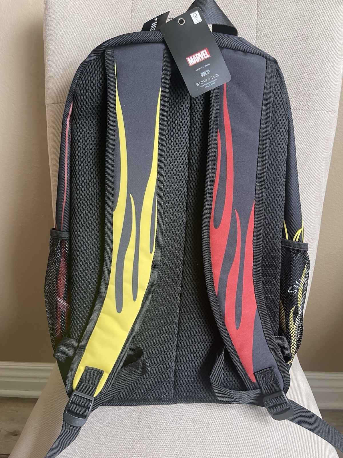Marvel Deadpool & Wolverine Split Character Tech Backpack BioWorld NEW
