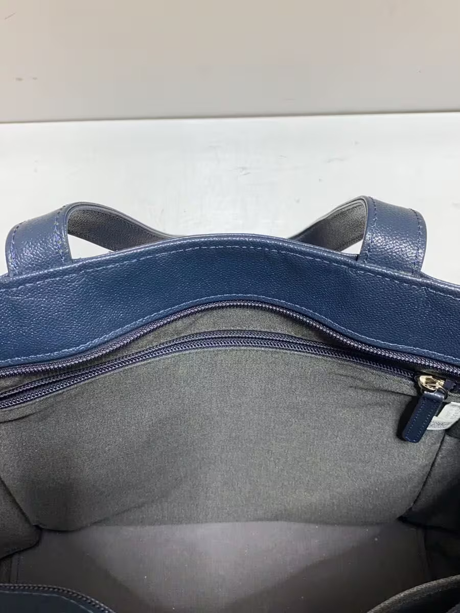 PORTER Tote Bag Leather NVY Solid