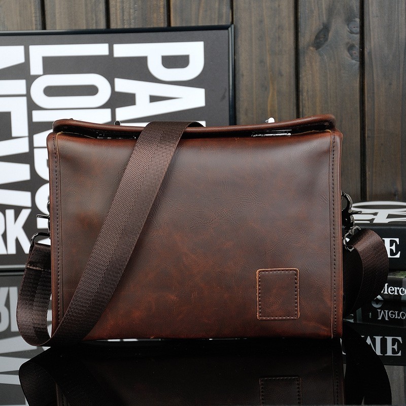 Men’s Briefcase Casual Business Shoulder Bag Leather Messenger Satchel Bag Hot