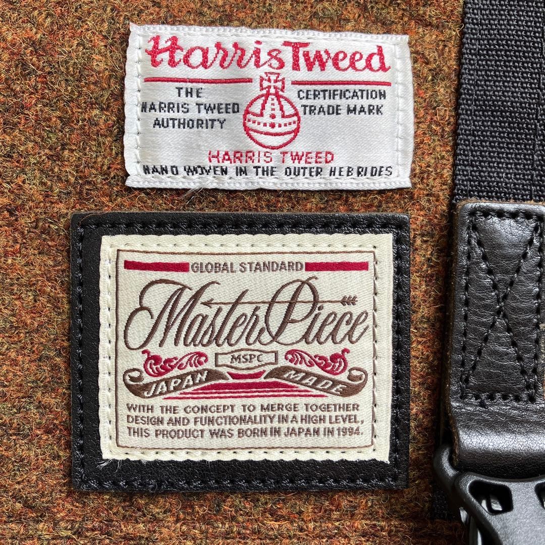 Master-piece Harris Tweed Backpack Men’s Bag 32cm x 43cm Near Mint