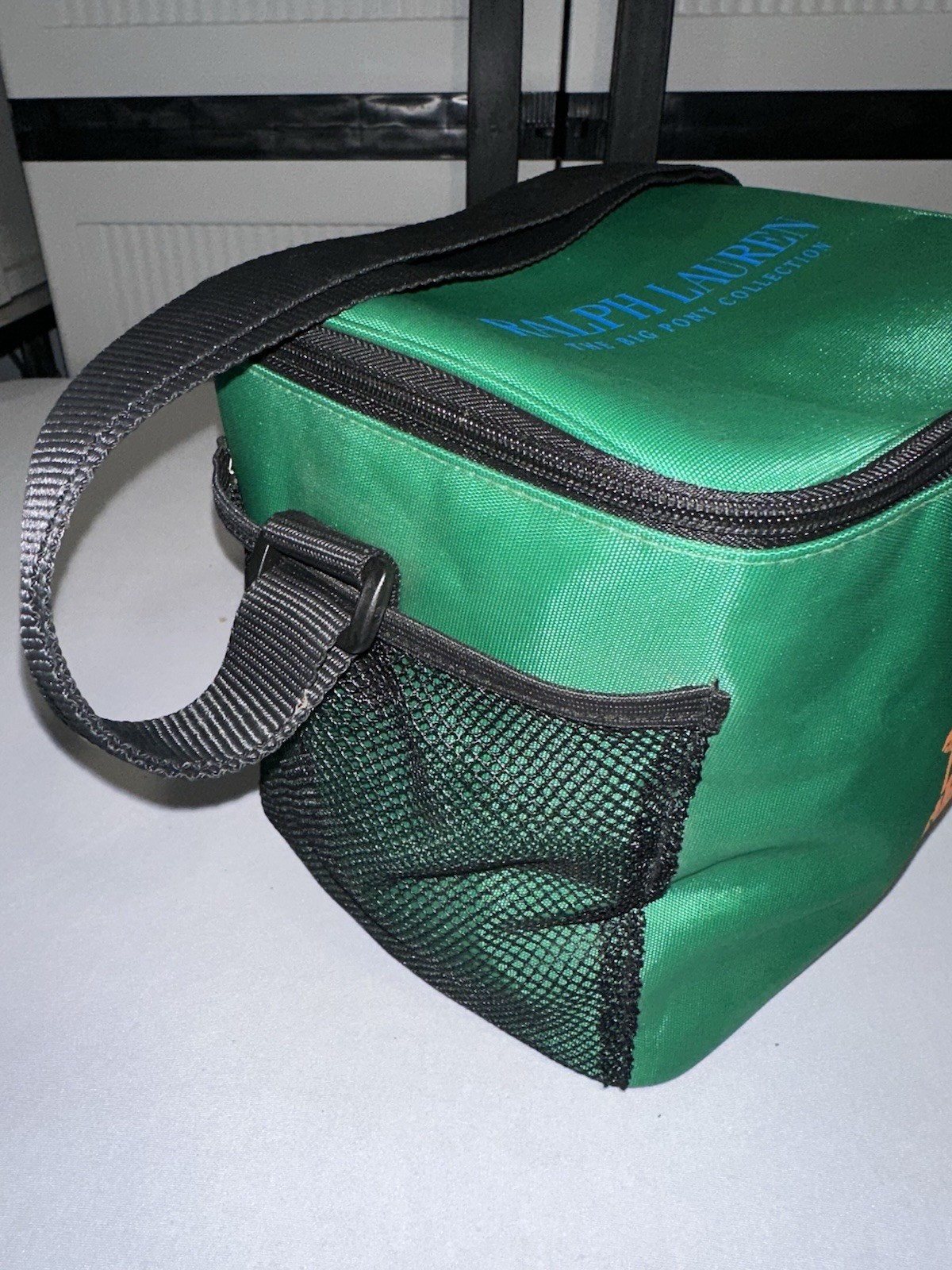 Polo Ralph Lauren Big Pony Collection Green Travel Work Lunch Box Bag
