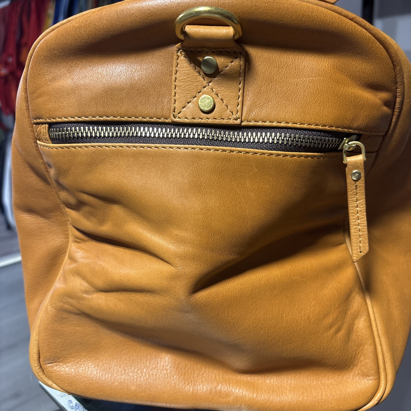 Valero Texas Golf Open Full Grain Italian Leather 1 Of 1 Duffle Bag
