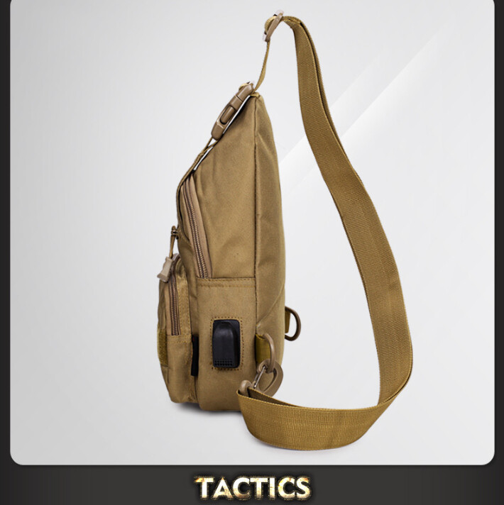 Mens Backpack Tactical Sling Shoulder Bag Molle Travel Chest Pack Outdoor Hiking