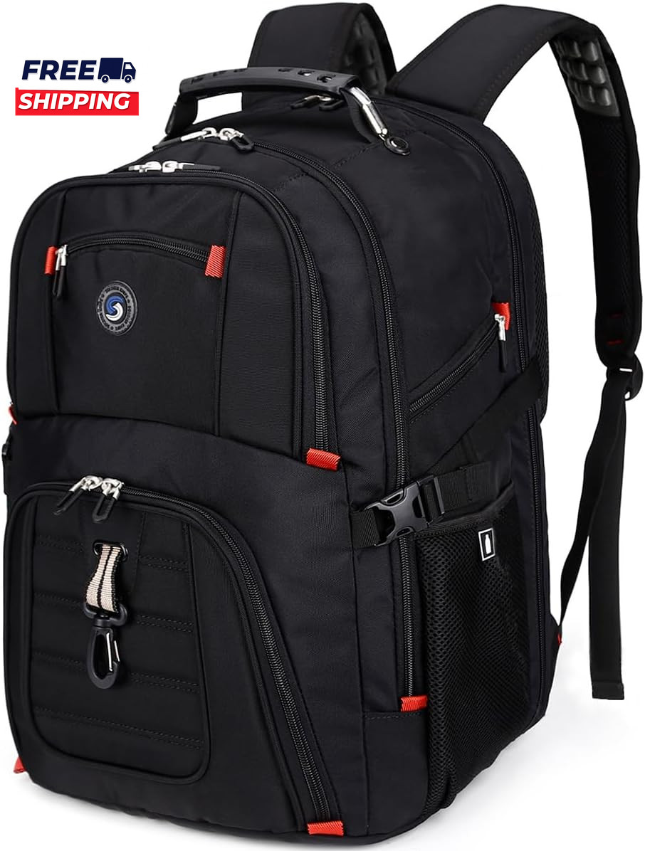 Extra Large 50L Travel Laptop Backpack with Combination Lock College High School