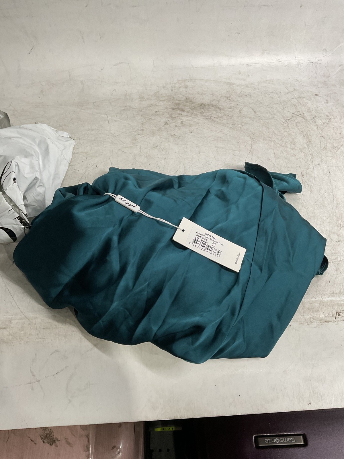 Petal & Pup Anabelle Halter Neck Midi Dress – Teal M Teal U1