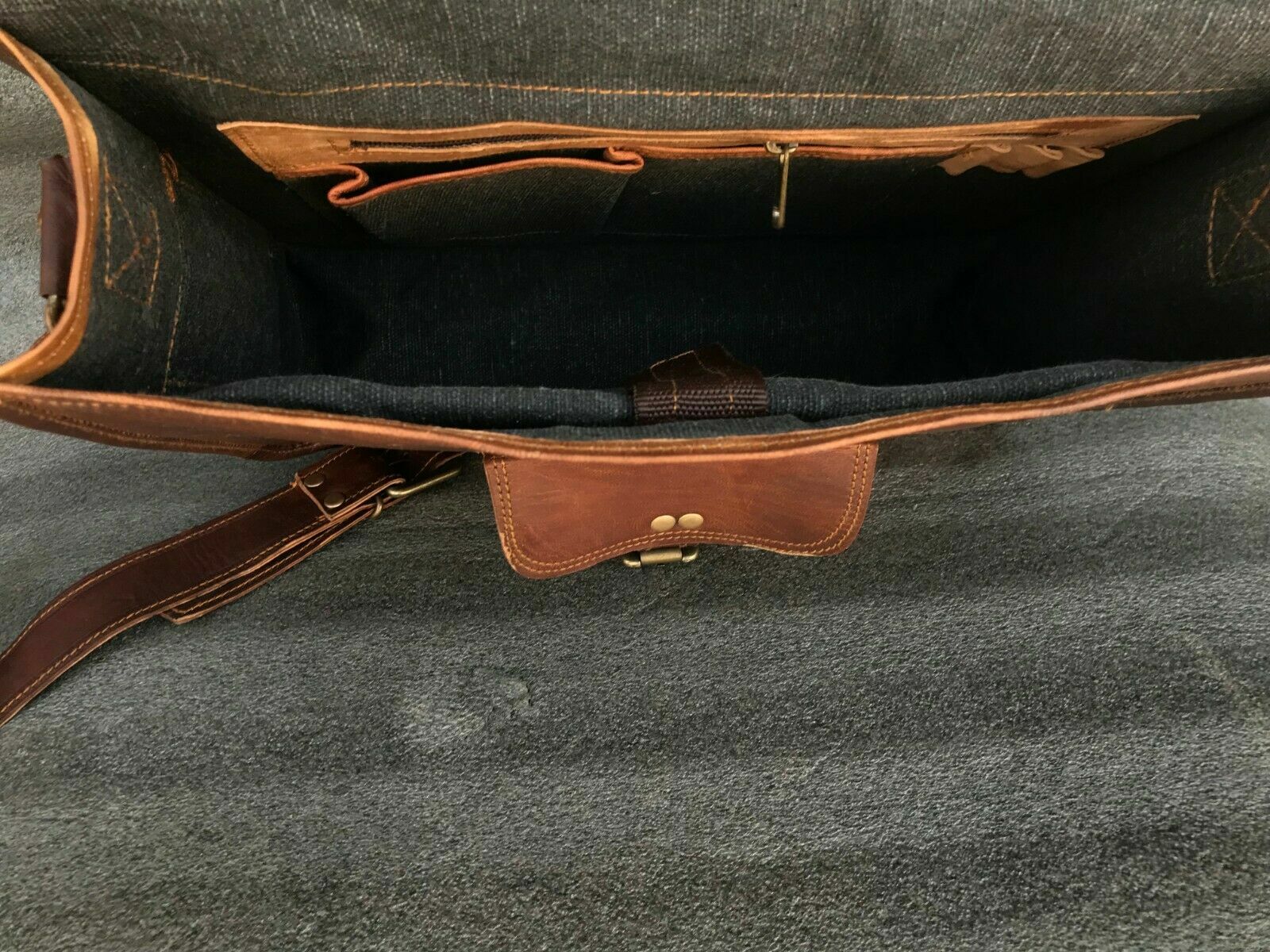 Messenger 4 Size Laptop Satchel S Shoulder Bag Men’s Vintage Genuine Leather