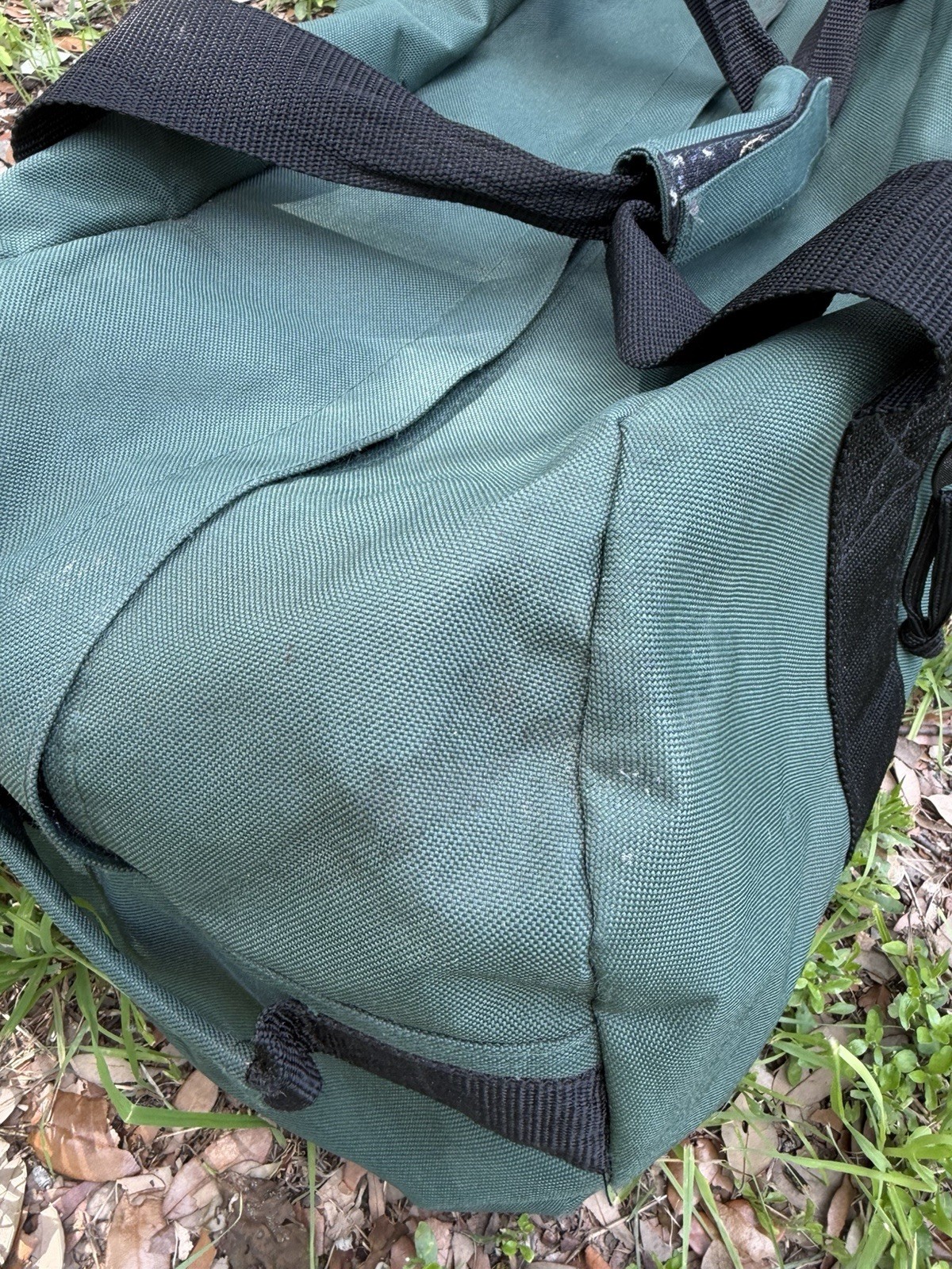 Vintage Forest Green Large Duck Head Canvas Duffle Bag