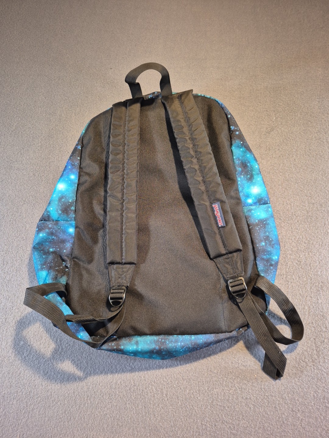 Jansport Superbreak Backpack Stellar Starforce Galaxy Print Euc No Flaws School