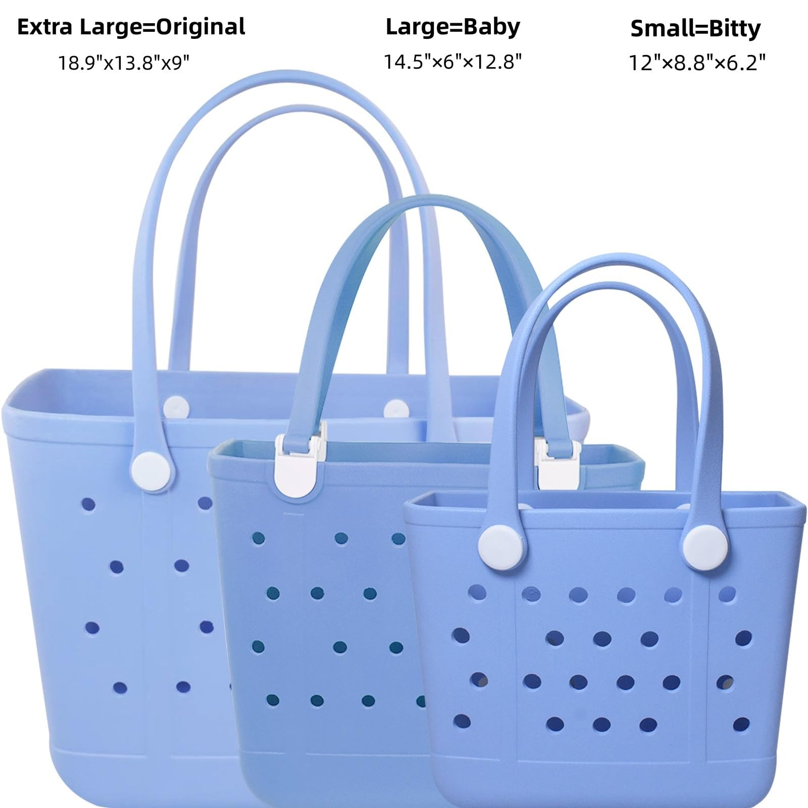 Uwyriwooq Beach Tote Bag for Women, Rubber X-Large, Navy Blue