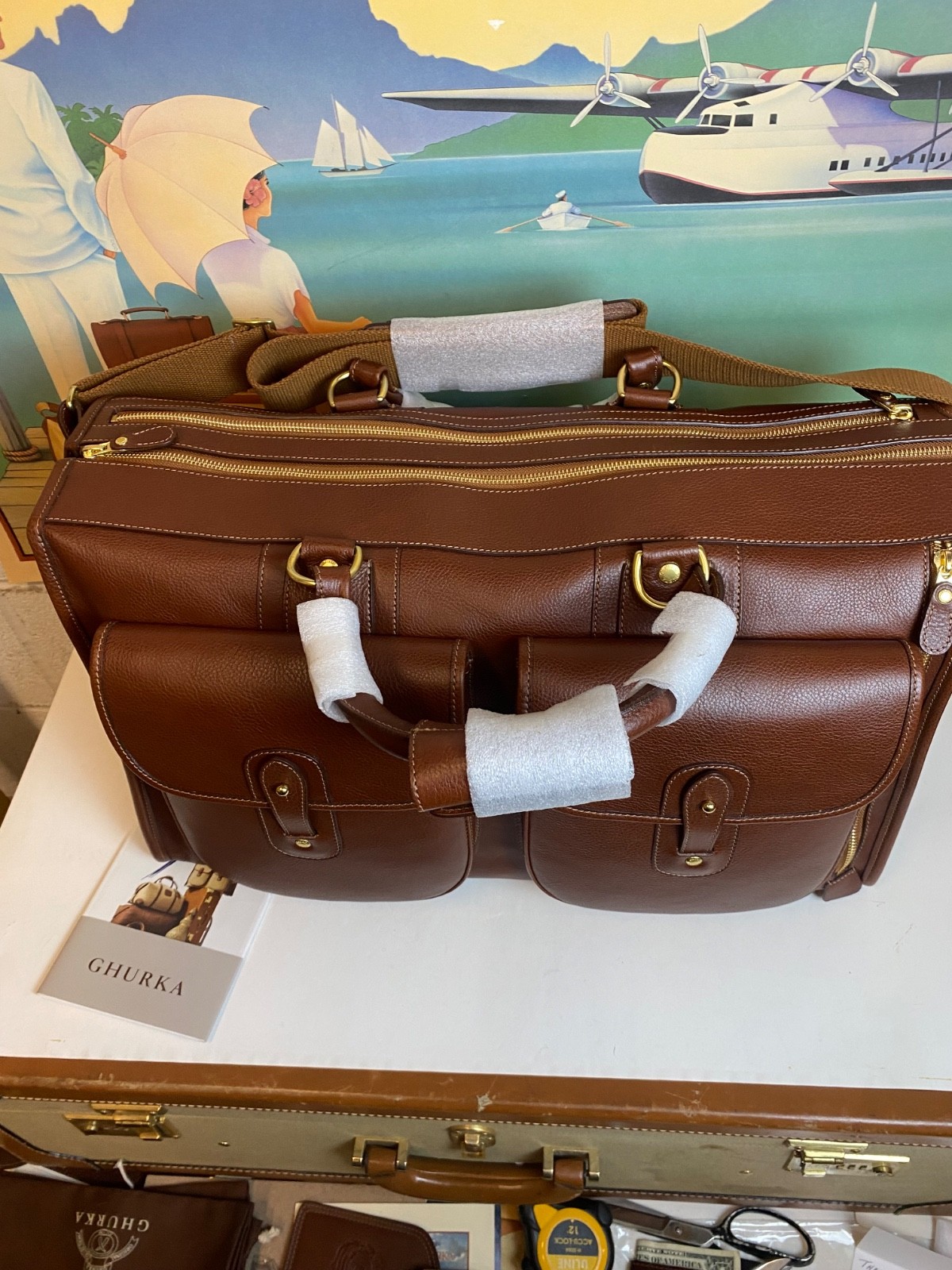 Ghurka Original Collection No. 2 Express Vintage Leather Carry-On Travel Bag