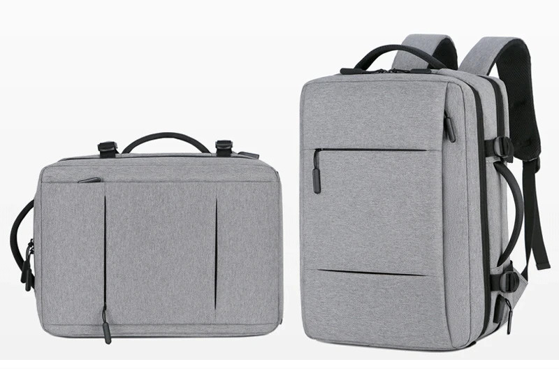 Classic Travel Backpack Men Business Backpack School Expandable USB Bag