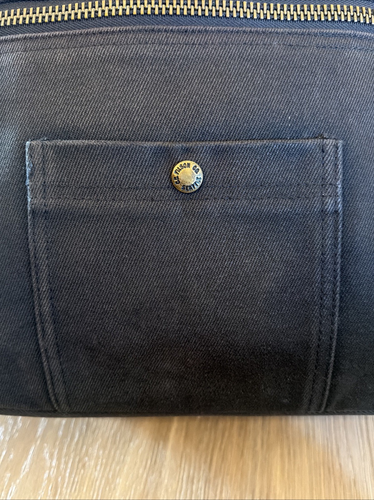 Vintage Filson 70048 Black Rugged Twill Tote Bag | Made in USA | Rare Sample