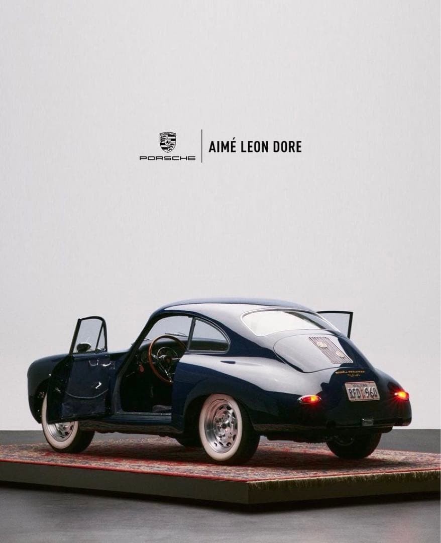 AIME LEON DORE Porsche 356 Poster 61x46cm Rare Collectible