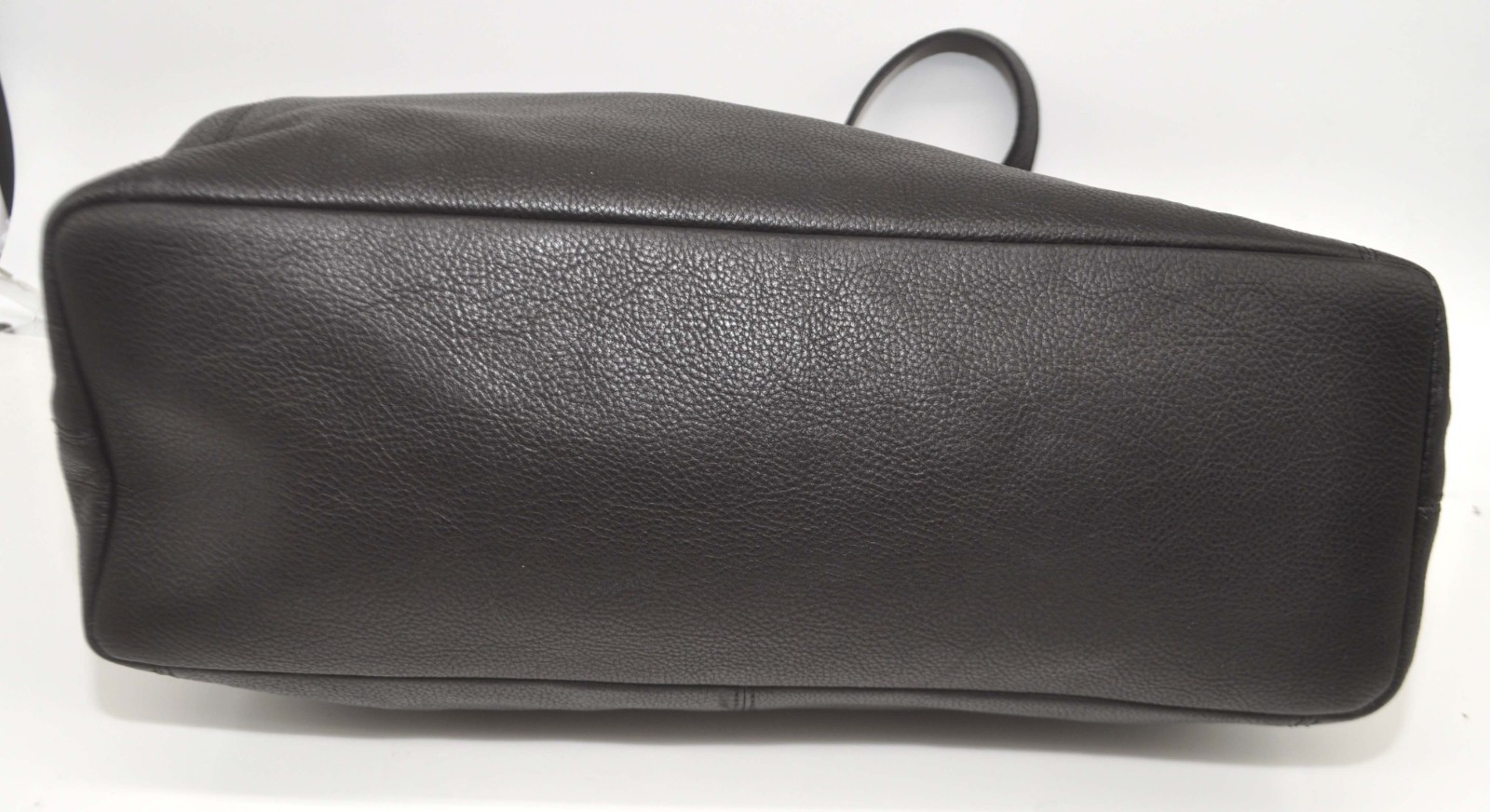 FRYE Caelan Black Pebbled Soft Leather Shoulder Buckle Top Zip Tote Bag NEW $298