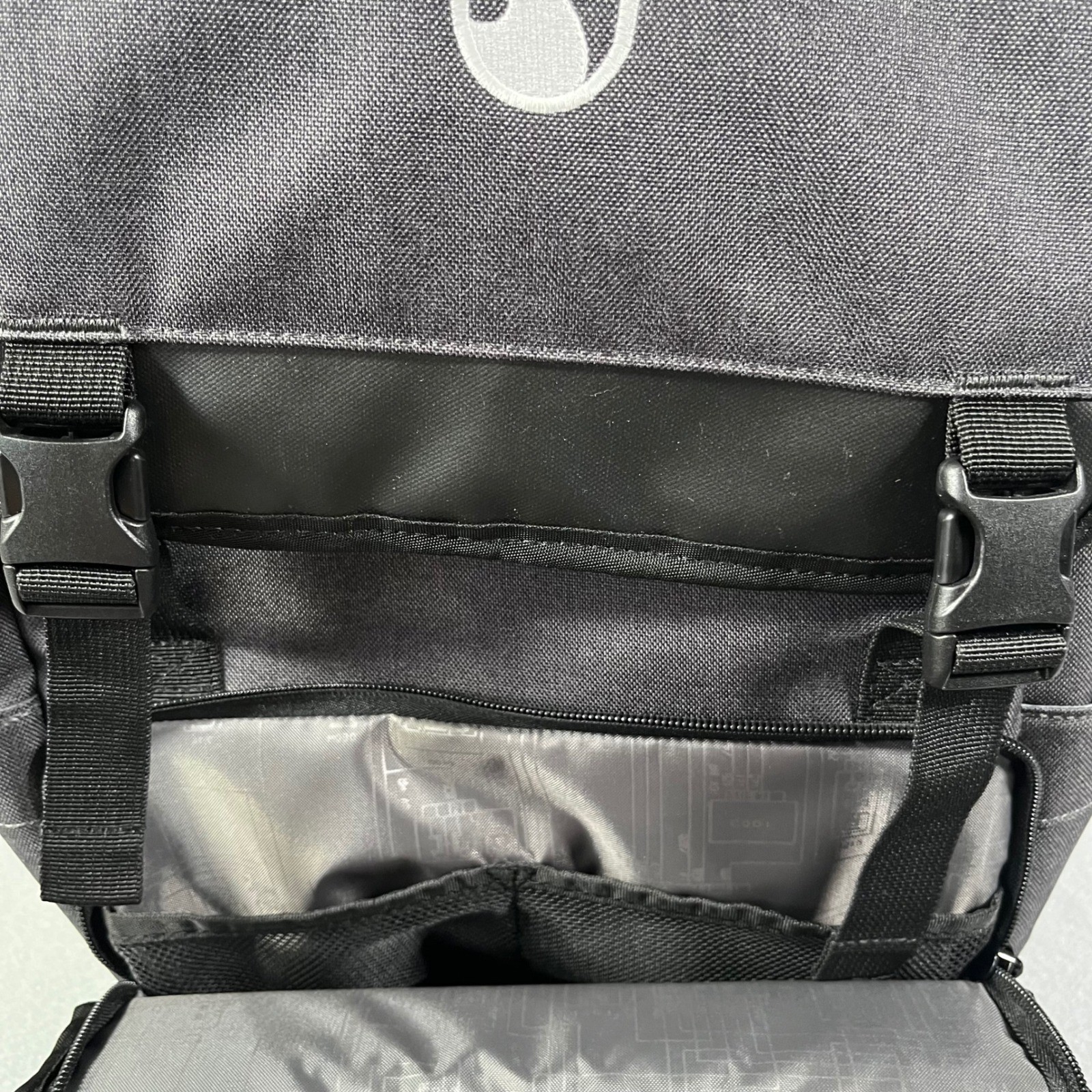 OGIO Dark Gray Backpack with Flamingo Logo Laptop School Travel Bag Padded