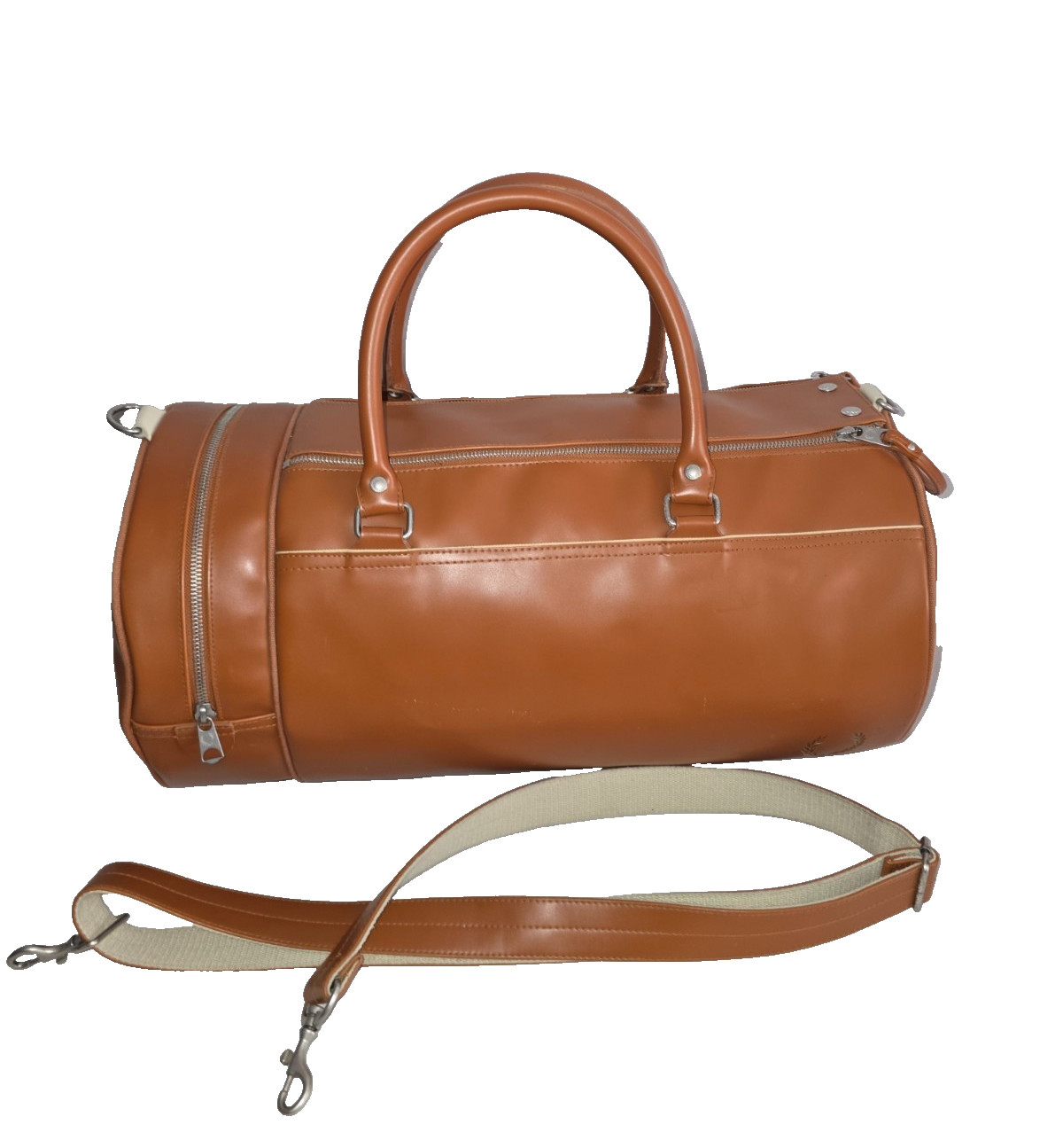 Fred Perry Large Amber Barrel Bag Duffle Gym Travel Bag With Strap