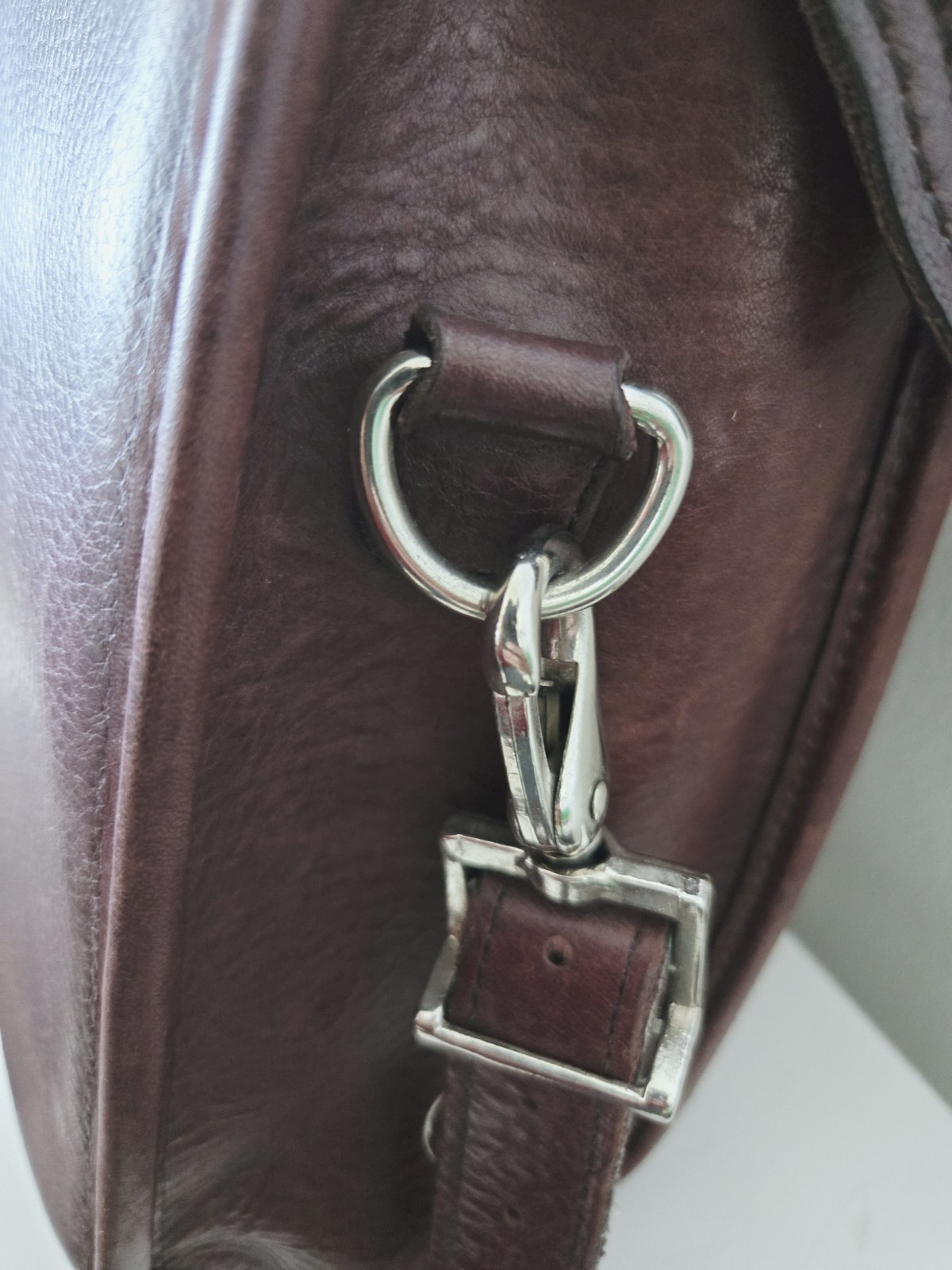 Vintage Jack Georges Messenger Bag Briefcase Leather Burgundy USA