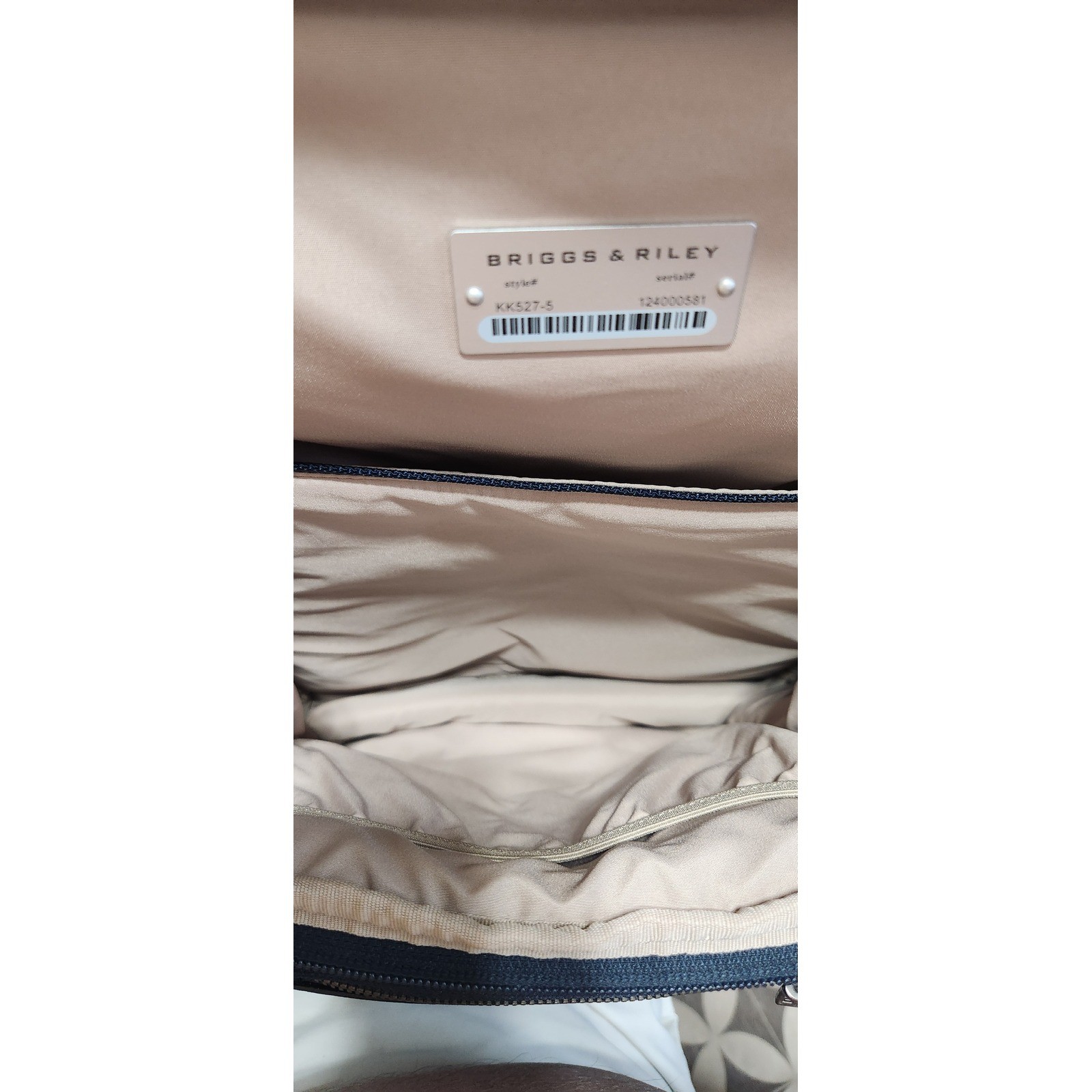 Briggs & Riley WideMouth Cargo Backpack Navy Blue Laptop Bag KK527-5