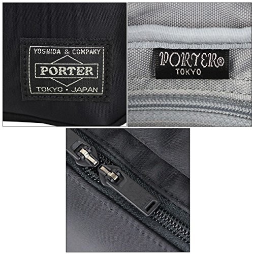 PORTER Yoshida TIME Pouch 655-17877 Black Clutch Case Travel Organizer JPN