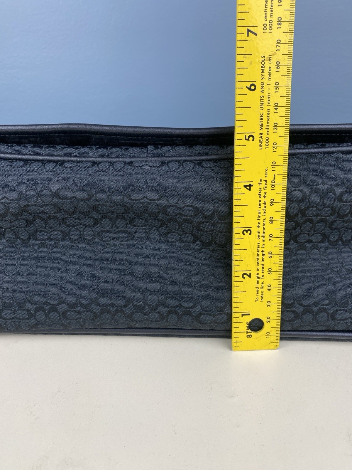 Coach Signature Hudson Commuter Laptop Messenger Bag Black Vintage D0885-F77004