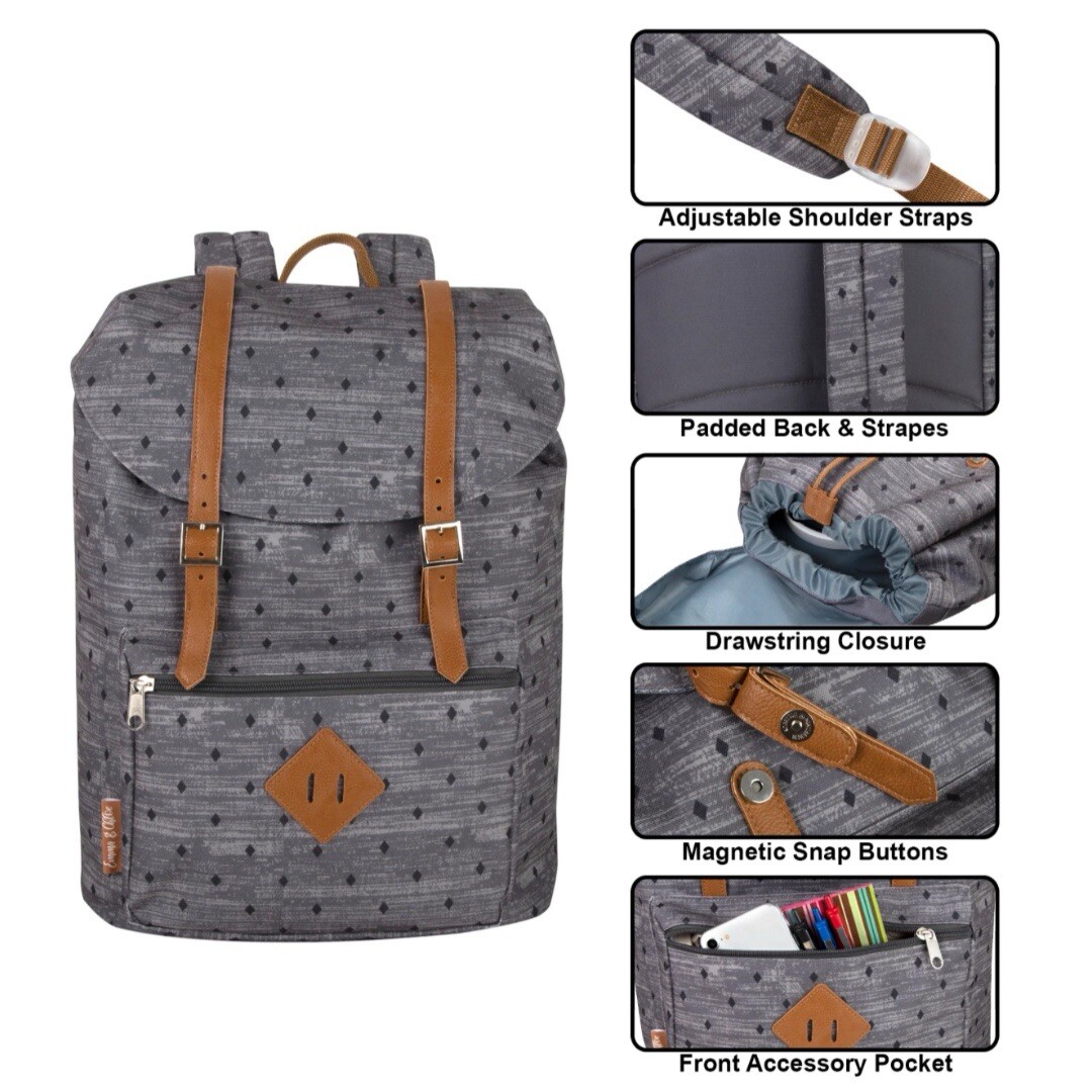 17-inch Double Buckle Backpack Waterproof