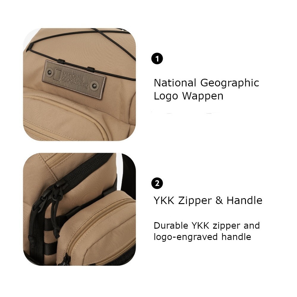 National Geographic FIELD ENGINEERED Backpack Bag Men Women Travel Hiking Laptop