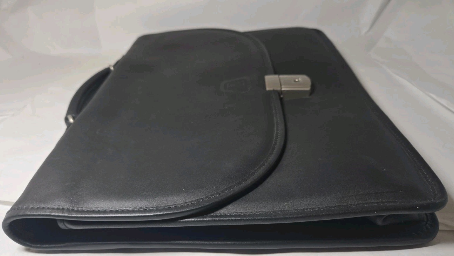 Jack Georges Black Leather Briefcase Laptop Bag – United Brotherhood Carpenters