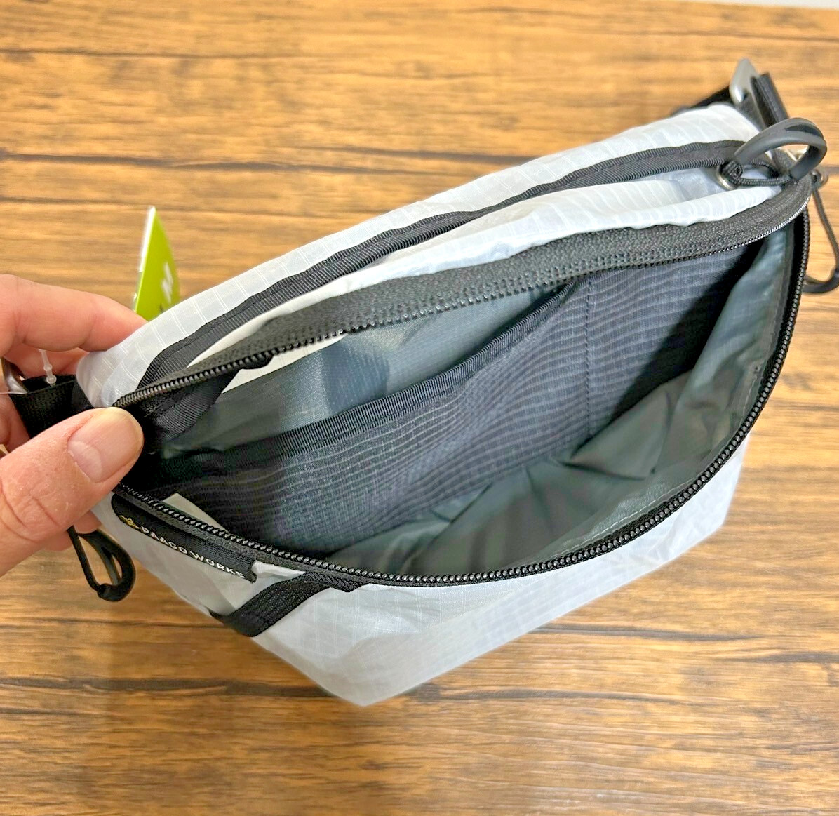 PAAGO WORKS Switch M Bag Recycled Polyester L-Gray made in Japan Free Shipping