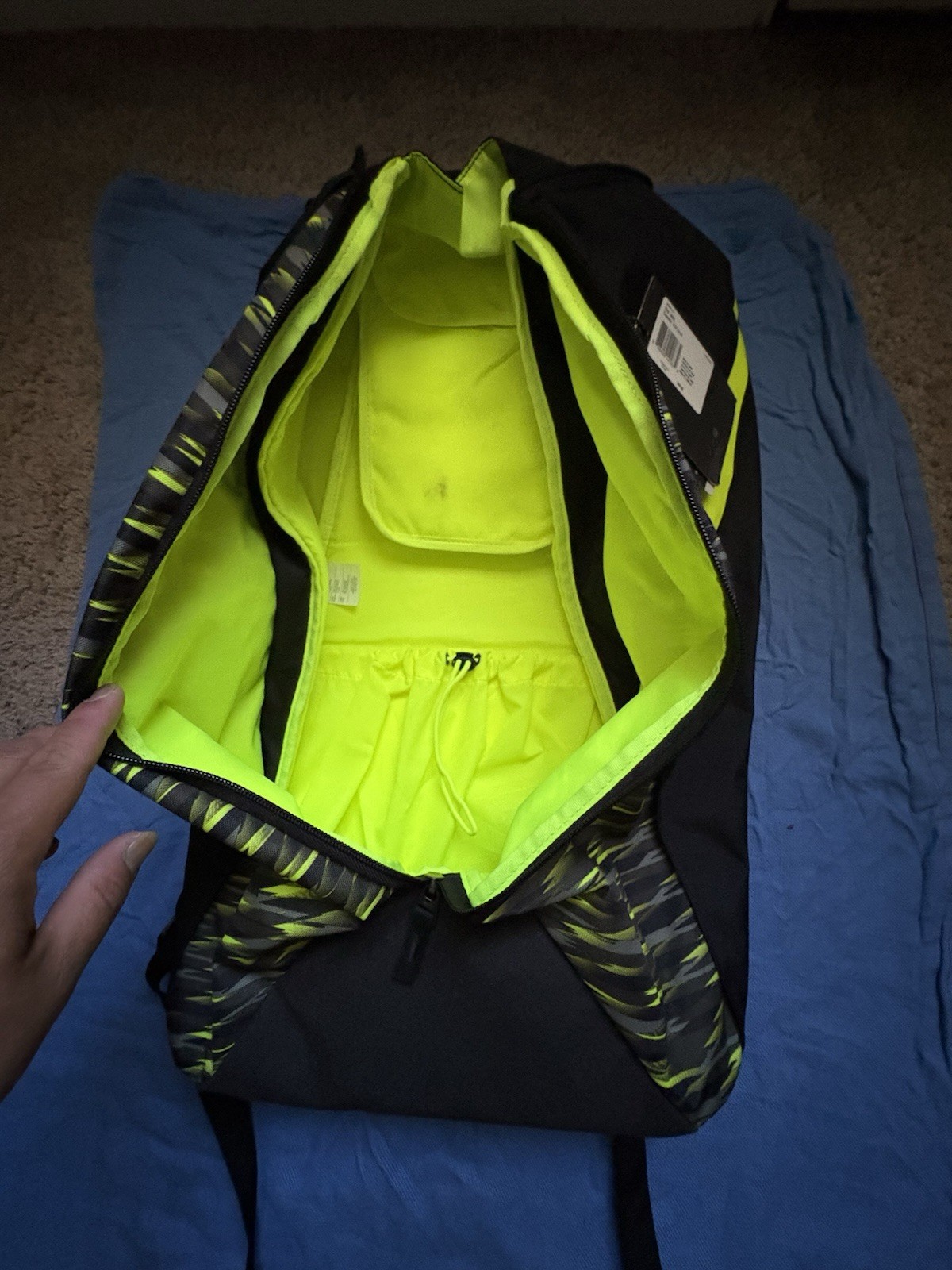 Nike KD VIII Max Air Backpack -Kevin Durant Black Neon Green