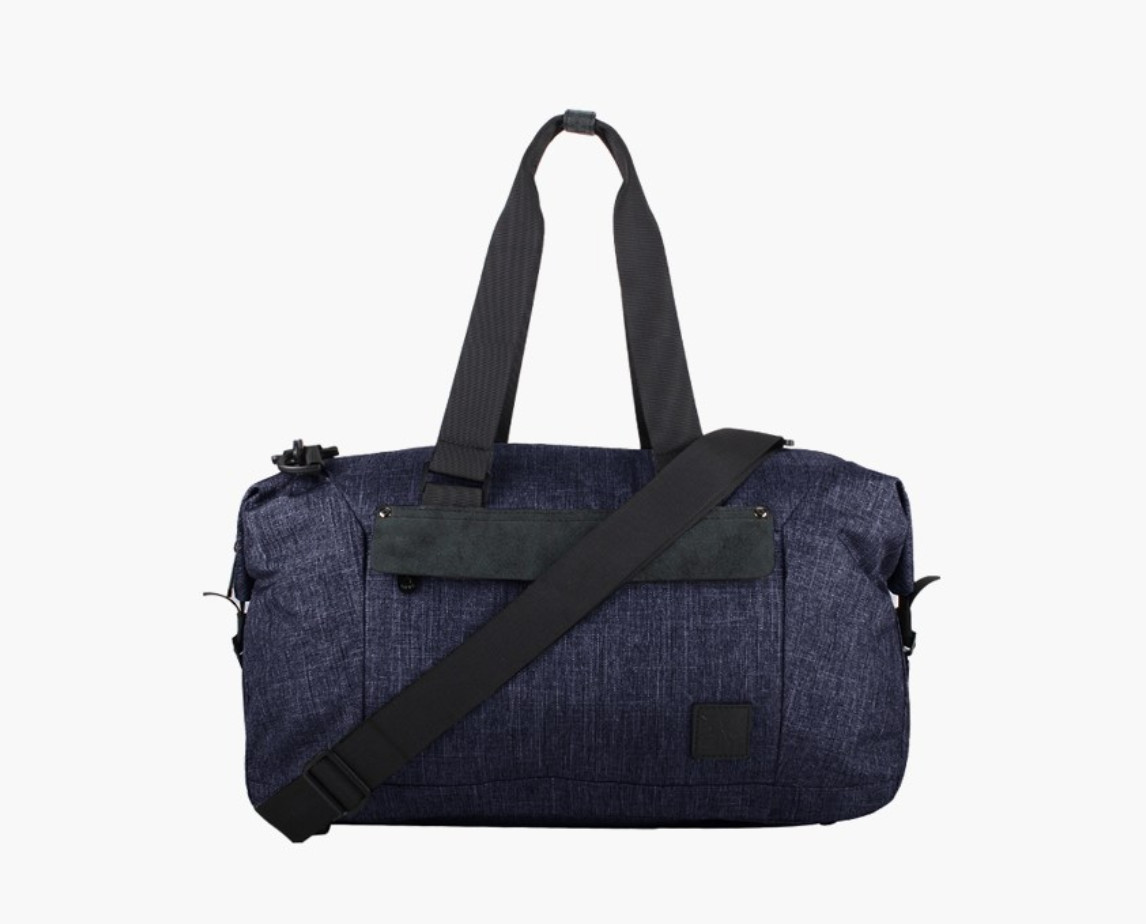 Unisex Blue Twill Casual Travel Bag
