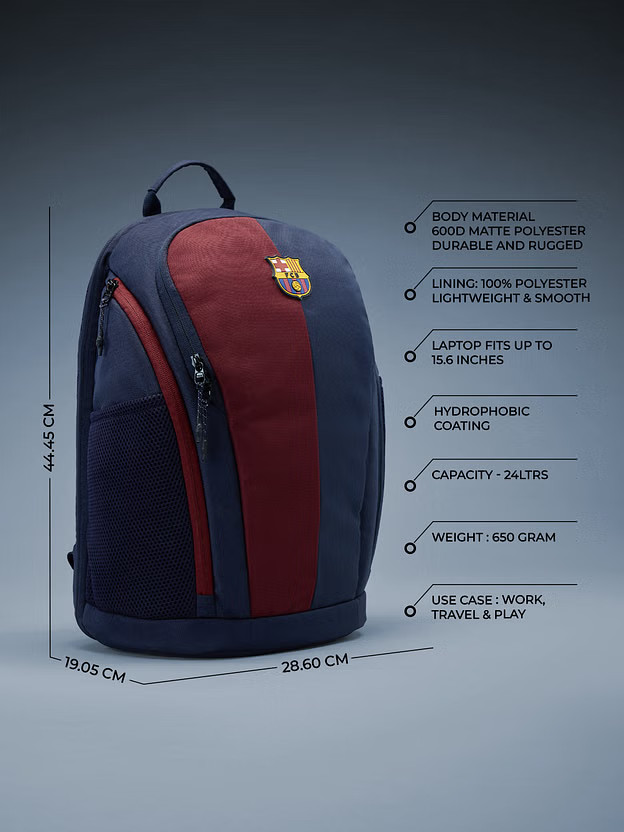 FC Barcelona Legacy Backpack Limited Edition Blue/Red – Official ® FCB 2025