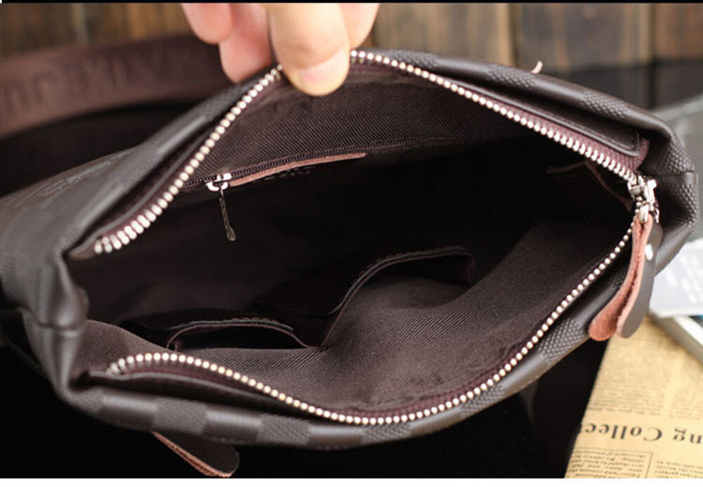 Men’s Leather Crossbody Messenger Shoulder Bags Handbag Satchel Casual Day Bag