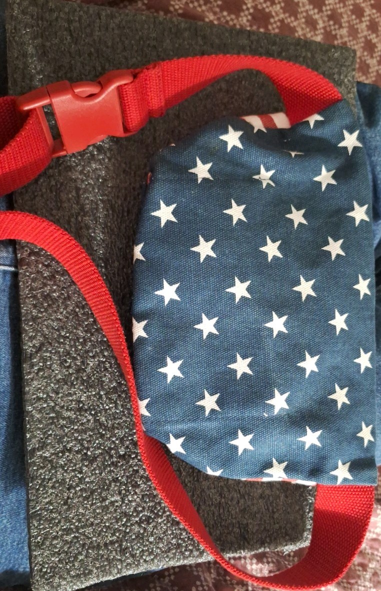 American Flag Fanny Pack 4th Of July Fireworks & BBQ Storage