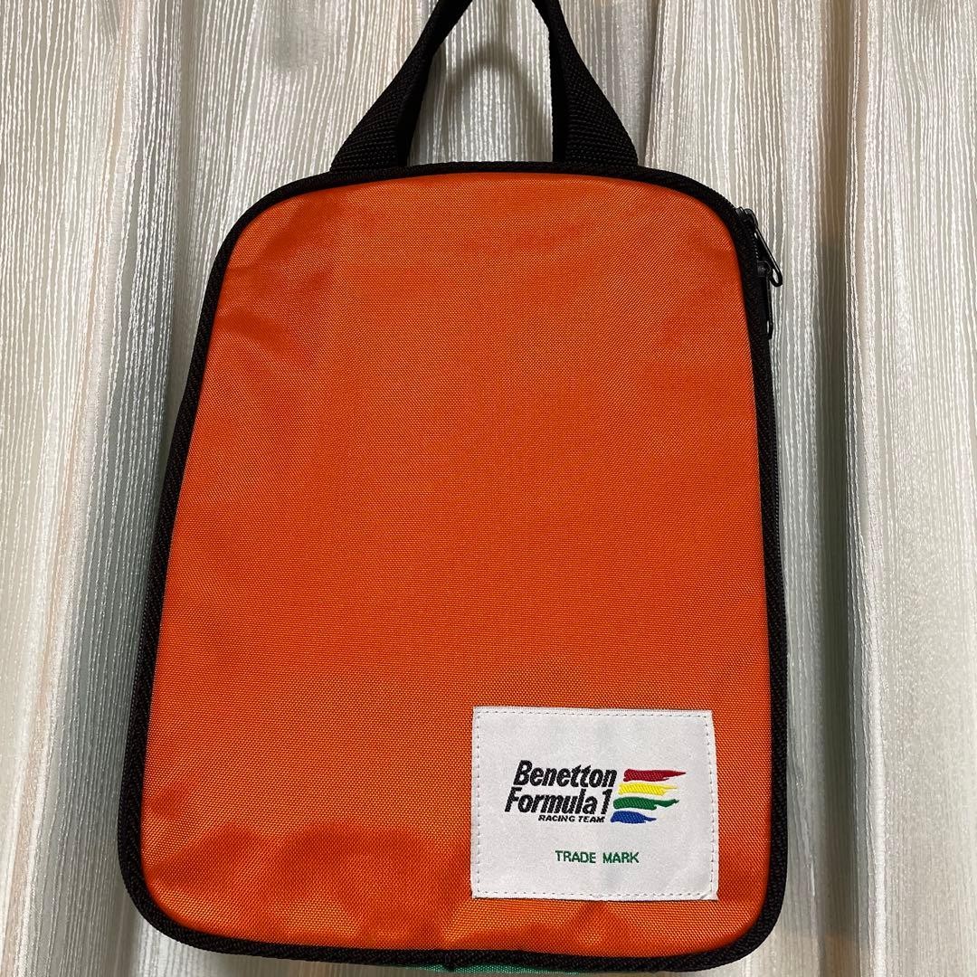 Benetton Formula 1 Shoes Bag Orange Green F1 Team Design