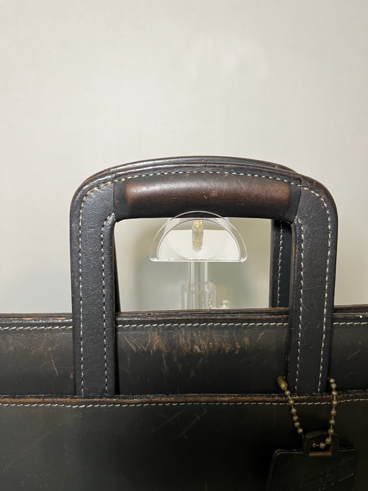 Vintage Schlesinger Brothers Black Leather Briefcase / Portfolio 1970’s-80’s