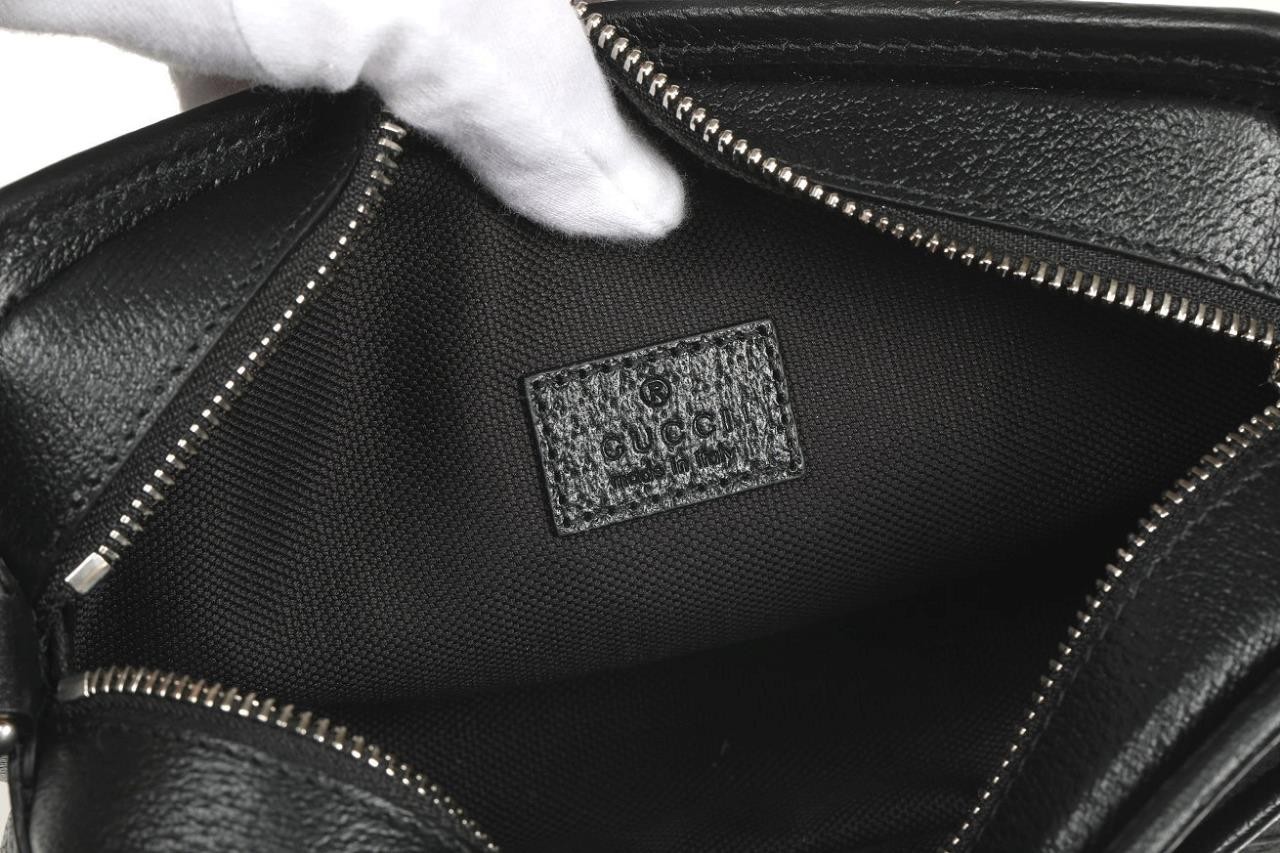 NEW GUCCI LUXURY BLACK JUMBO G CAMERA CROSSBODY SHOULDER BAG