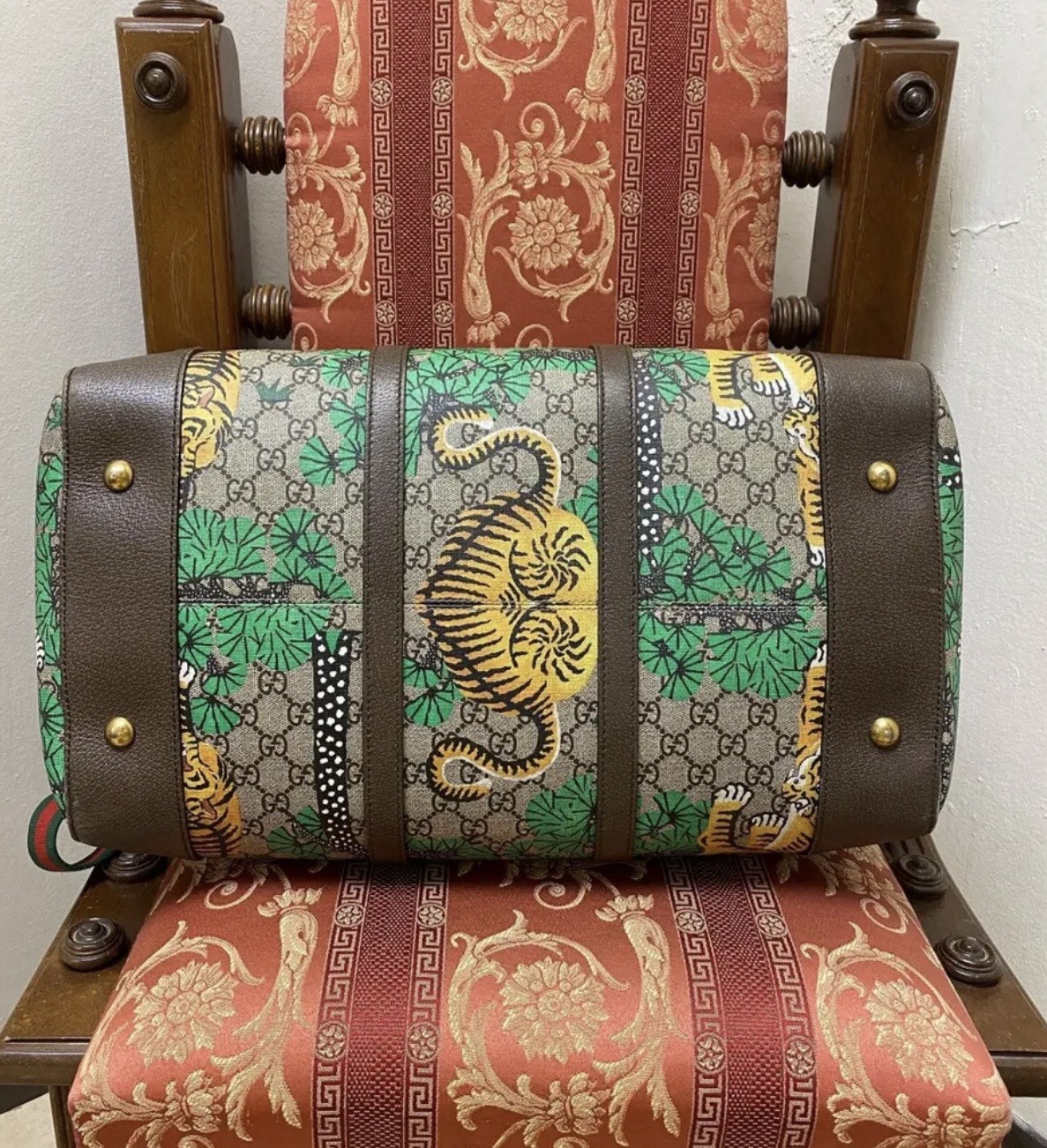 Gucci GG Supreme Bengal Tiger Duffle Bag. This Limited-edition Brand New In Box