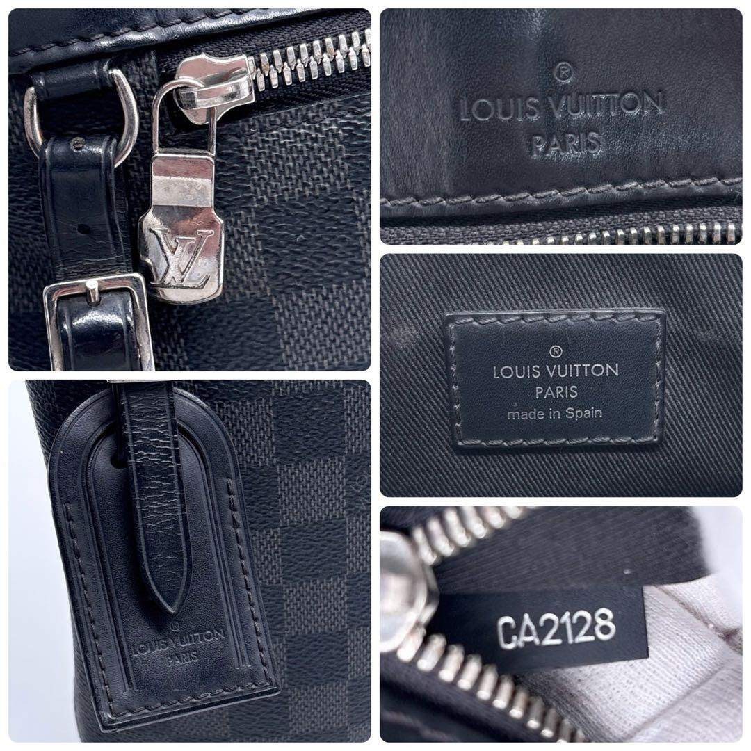 Louis Vuitton Damier Graphite Mick PM Shoulder Bag Handbag Designer 34x23x6cm