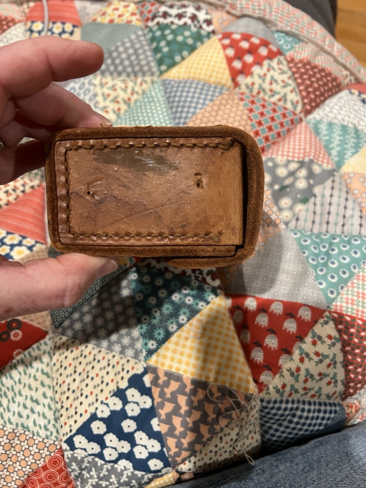 VTG Leather Pouch & Brown Smaller Pouch PreOwned Condition See Photos