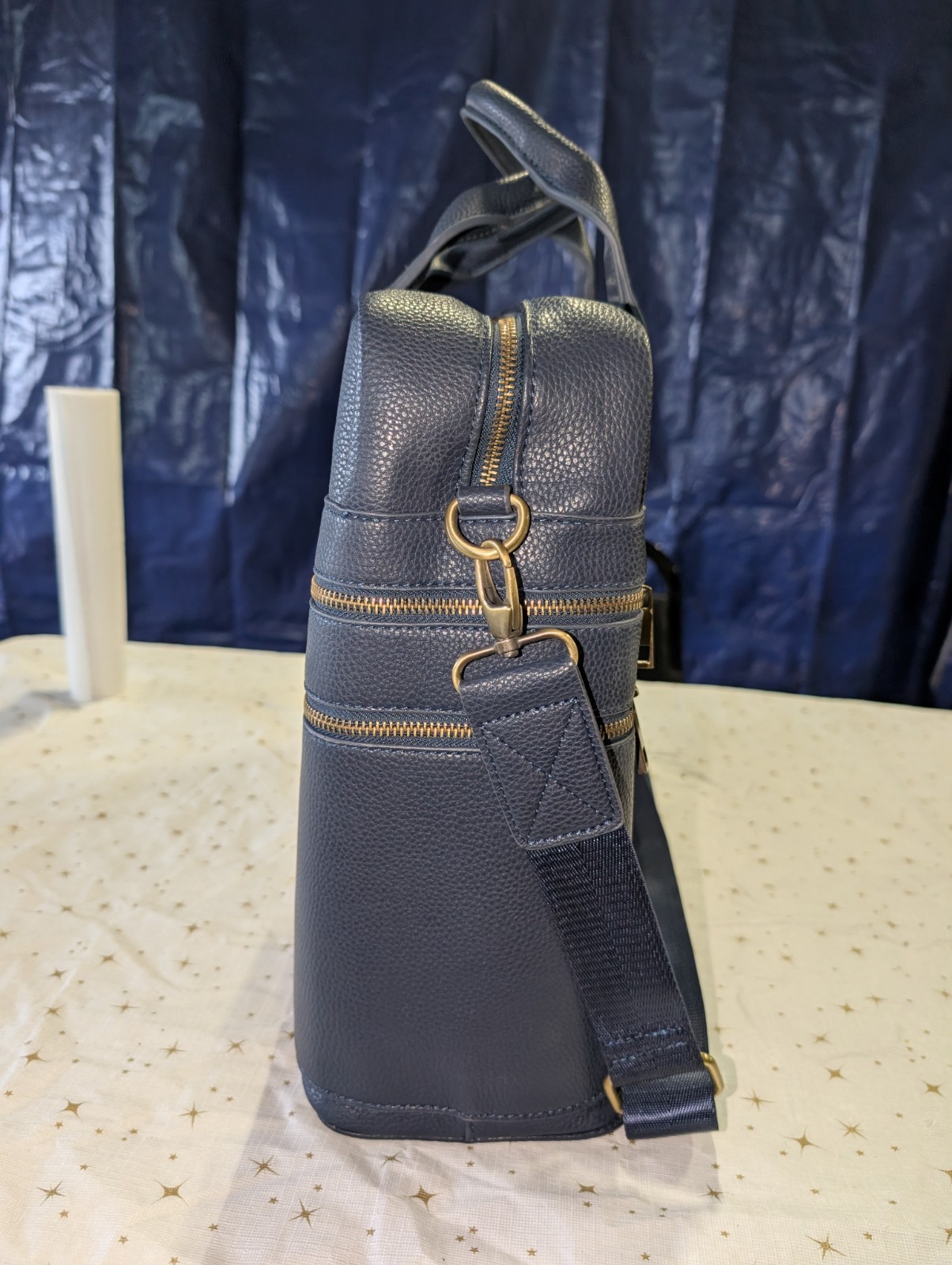 HERO GOODS ROOSEVELT BLUE BRIEFCASE
