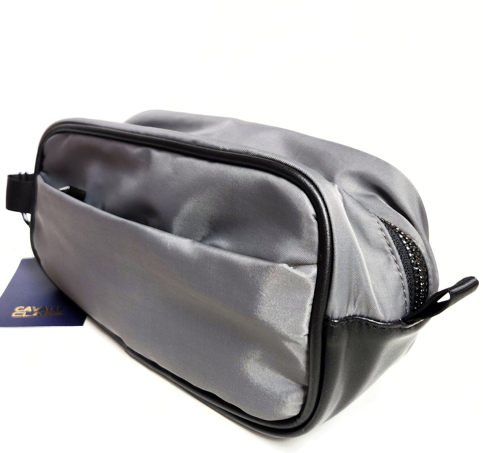 Cavalli Class by Roberto Cavalli Men’s Wash Toiletry Bag Dark Grey Black NWT