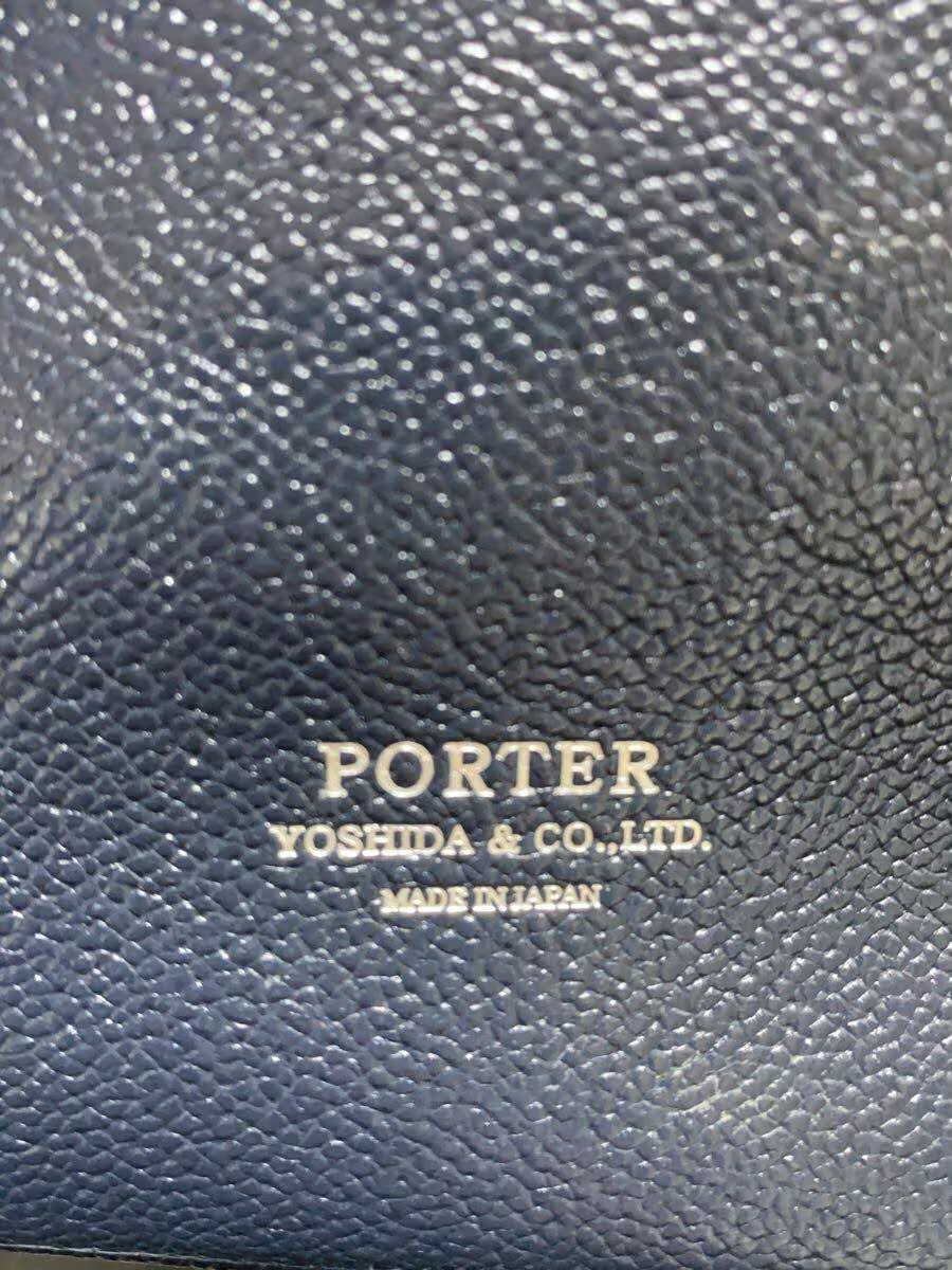 PORTER Tote Bag Leather NVY Solid