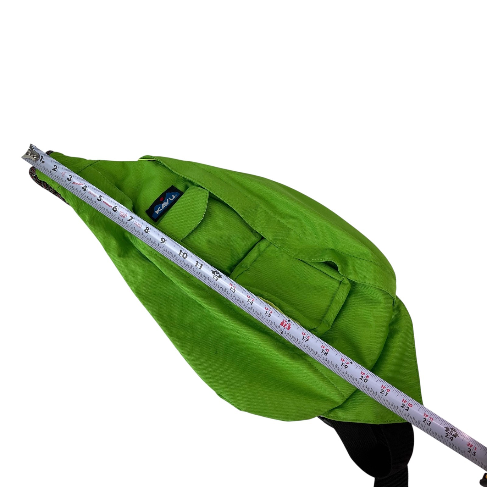 KAVU Rope Bag Sling Backpack Lime Green Crossbody Shoulder Daypack Unisex