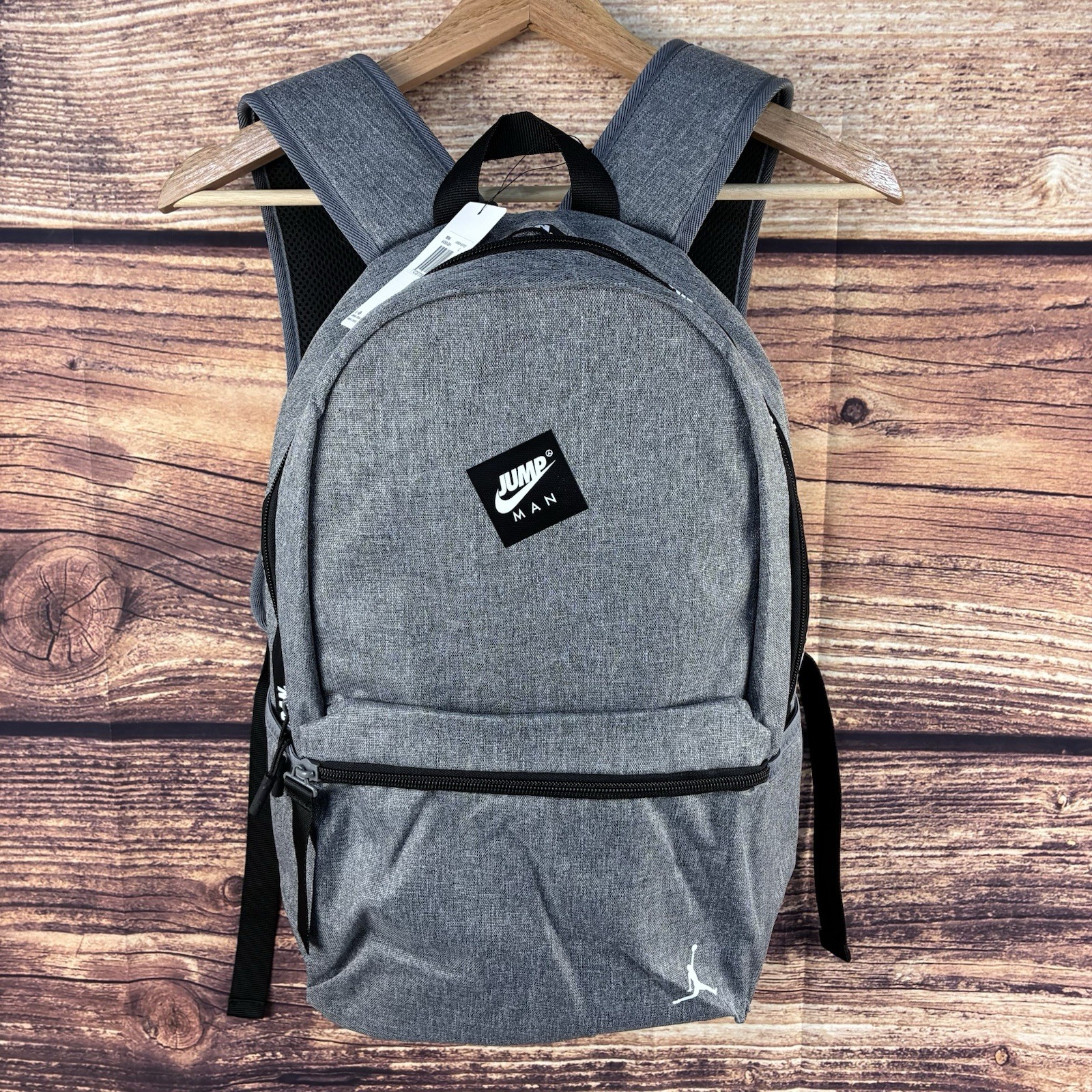 Jordan Jumpman Classic Backpack Carbon Heather Grey School Bag 9A0505-GEH NWT