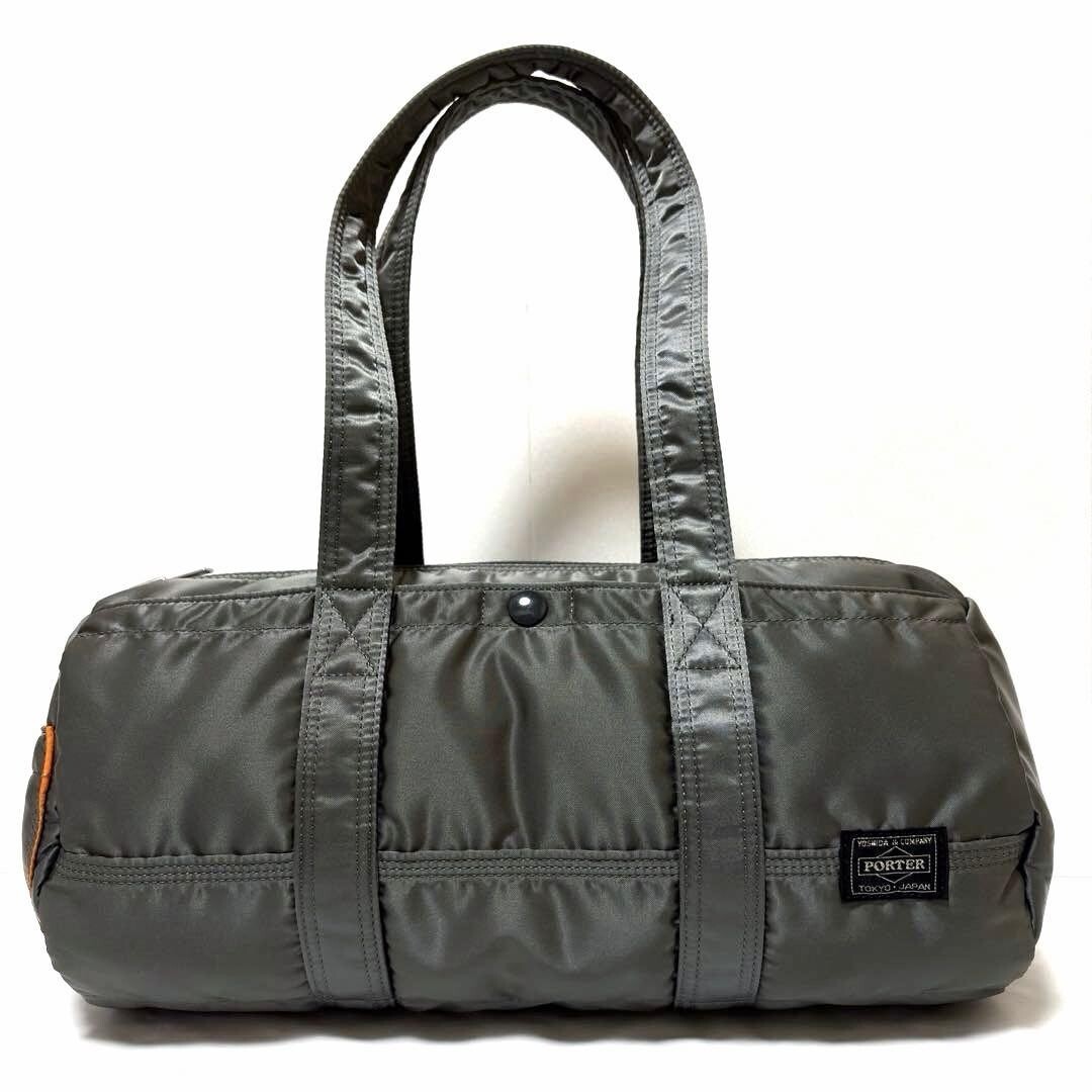Porter Tanker Gray Mini Boston Duffel Bag L Yoshida Kaban Made in Japan